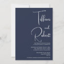 Buscar navy blue wedding invitaciones Atemporal