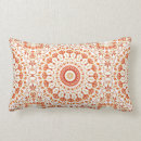 Buscar naranja mandala cojines Geométrico