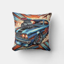 Buscar coches del vintage cojines Azul