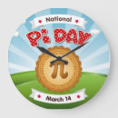 Buscar día del pi relojes de pared Profesor de matemáticas