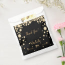 Buscar negro y oro bolsas recuerdos Invitados