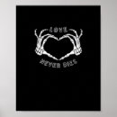 Buscar corazón esqueleto posters Amor gótico