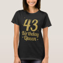 Buscar 43 años camisetas Cumpleaños
