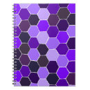 Buscar hexagonal cuadernos Púrpura