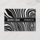 Buscar zebra negra tarjetas de visita Moderno
