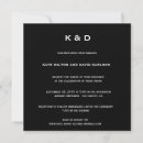 Buscar blanco y negro boda invitaciones Moderno