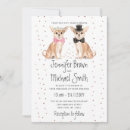 Buscar dog wedding invitaciones Perro
