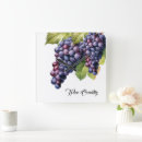 Buscar vino y uvas relojes de pared 7 º centinela