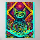 Buscar gato psicodélico posters Contenido generativo