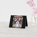 Buscar huevo tarjetas de pascua Conejo