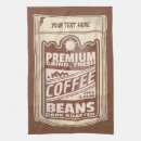 Buscar barista paños de cocina Granos de café