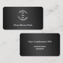 Buscar wifi tarjetas de visita Restaurante