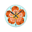 Buscar flores hawaianas relojes de pared Playa