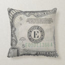 Buscar billete de dólar cojines Dinero