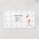 Buscar golfista tarjetas de visita Mujer