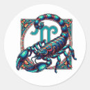 Buscar escorpión azul pegatinas Astrología