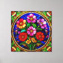 Buscar flores vibrantes lienzos Floral