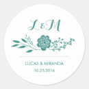 Buscar letras blancas y verdes pegatinas Monograma