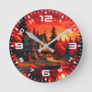 Buscar lago relojes de pared Paisaje