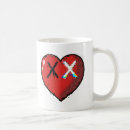 Buscar izquierdo tazas Corazón