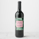 Buscar hawaiano boda etiquetas botellas vino luau