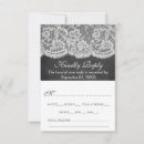 Buscar cordón tarjetas rsvp Blanco