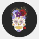 Buscar sugar skull pegatinas Negro