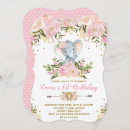 Buscar del elefante invitaciones de cumpleaños Chica