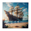 Buscar barco pirata azulejos Playa