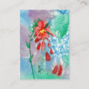 Buscar pintura roja tarjetas de visita Flor