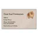 Buscar perro pomeranian tarjetas de visita Animal