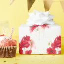 Buscar amapolas rojas papel de regalo Cumpleaños