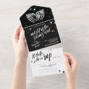 Buscar boda invitaciones de halloween Blanco y negro