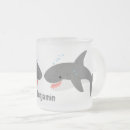 Buscar gran tiburón blanco tazas Pescar