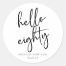 Buscar 80th birthday pegatinas Moderno