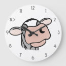 Buscar vaca del dibujo animado relojes de pared Granja