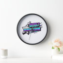 Buscar gamer relojes de pared Retro