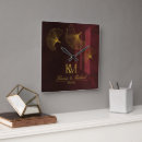 Buscar caligrafía relojes de pared Recién casados