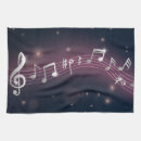 Buscar notas musicales paños de cocina Patrón