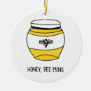 Buscar abeja de la miel adornos Amarillo