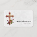 Buscar cruz tarjetas de visita Religioso
