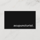 Buscar acupuncturist tarjetas de visita Acupuntura