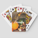 Buscar otoñal barajas de cartas Acción de gracias