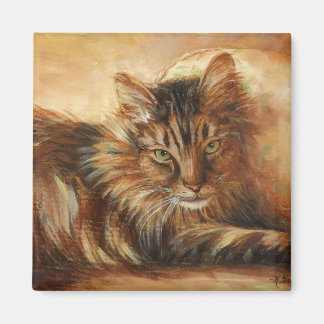 0005 Cat en el imán de almohada