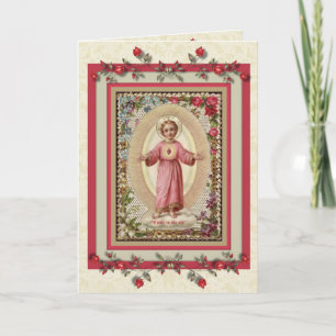 0024 Tarjeta de felicitación del Niño Jesús Prínci