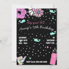 003 Tema de la tendencia del fiesta del chica adol