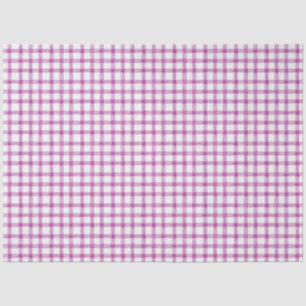 006 Papel de seda de cuadros violeta vino tinto
