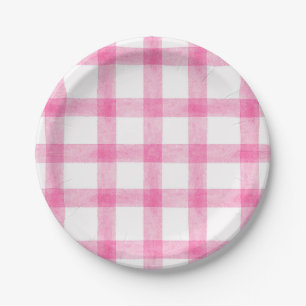 009 Platos de papel pequeños de cuadros acuarela f