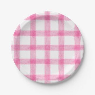 009 Platos de papel pequeños de cuadros acuarela f