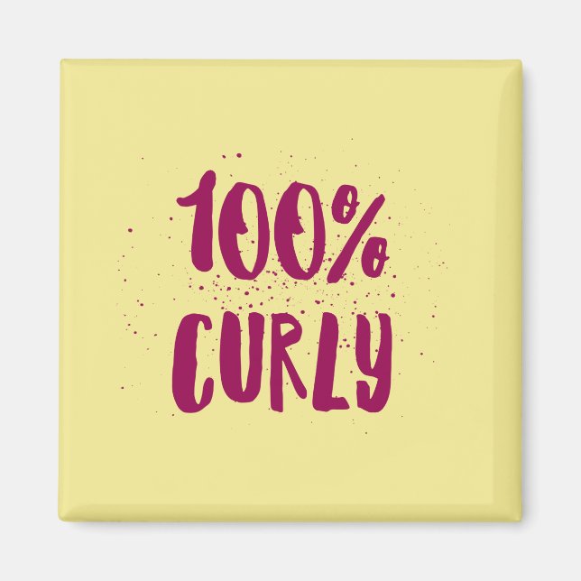 !00% Curly - para imán de chicas rizados (Frente)